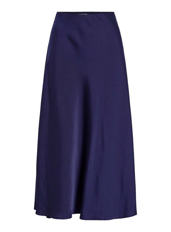 VILA Elmina High Waist Midi Skirt 10